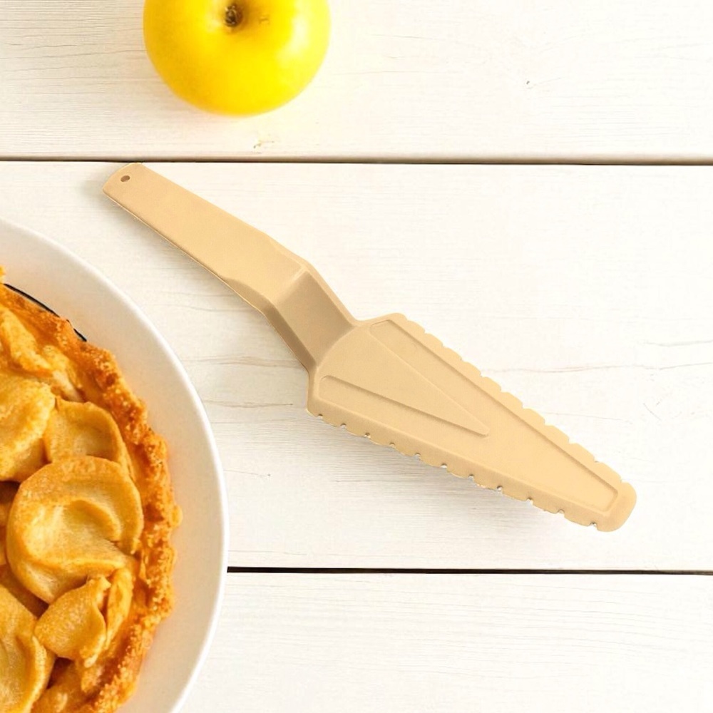 Vintage Tupperware 1228-8 Pie & Cake Server – Wheat Color – Kitchen Utensil